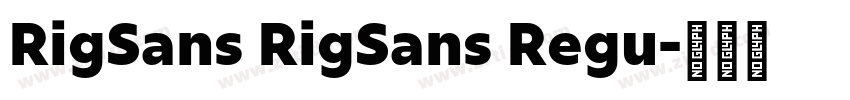 RigSans RigSans Regu字体转换 RigSans RigSans Regu字体转换